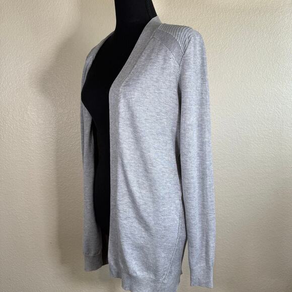 NWOT Love Ellie Open Front Rib Detailing Cardigan Gray Women Size M - Picture 5 of 12